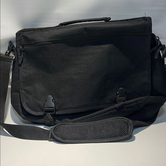 Black Messenger Bag - Picture 2 of 7